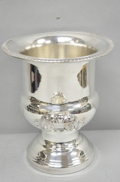 Vintage Leonard Silver Plated Trophy Cup Urn Champagne Chiller Ice Bucket, Pair