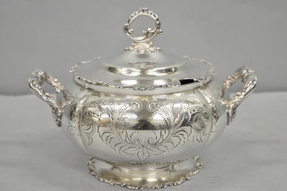 Antique Victorian Silver Plated Lidded Soup Tureen by Riverton Silver Co.