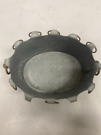 Vintage French Country Tole Zinc Metal Cachepot Planter Pot Made in Portugal