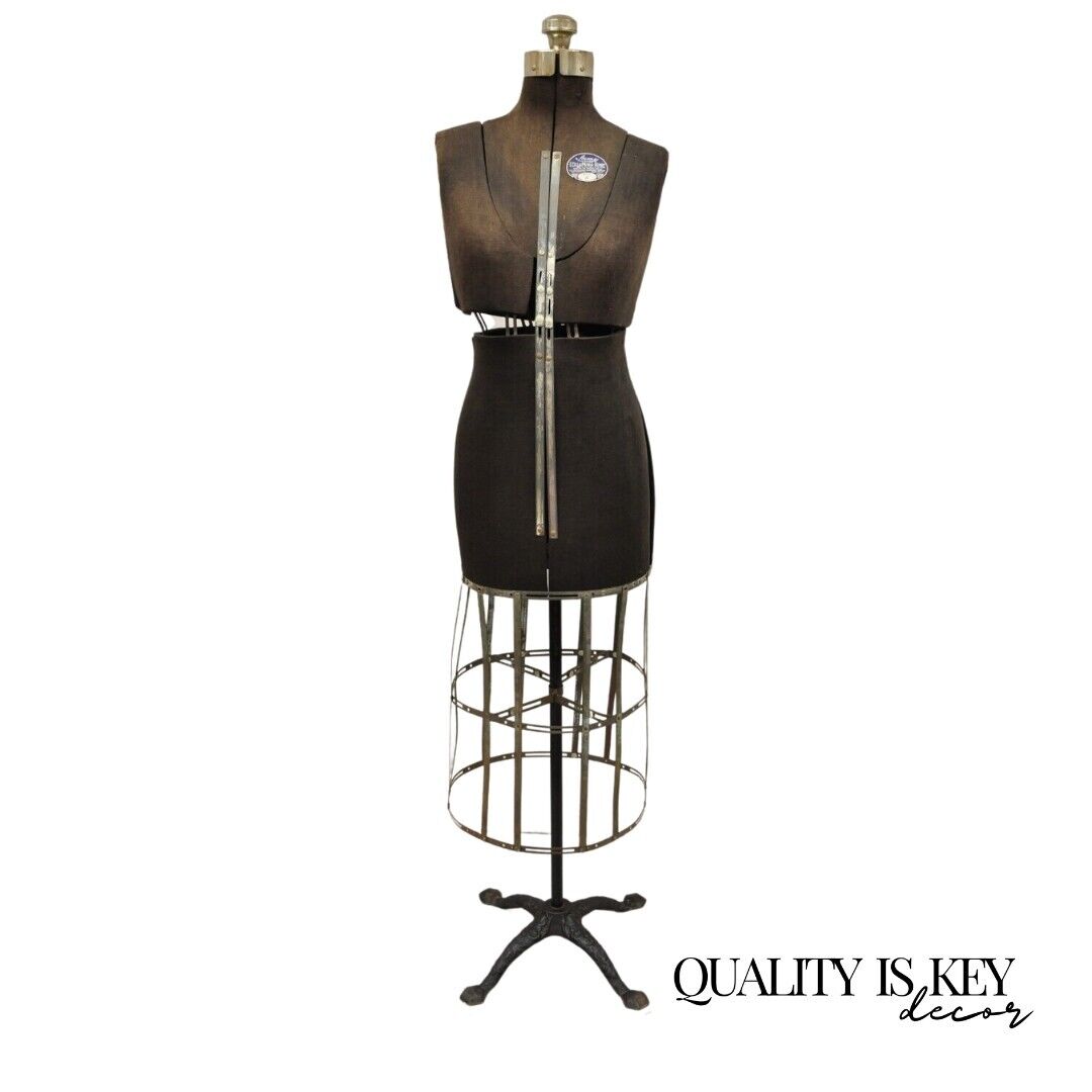 Vintage Acme Adjustable Collapsible Dress Form Mannequin Size A