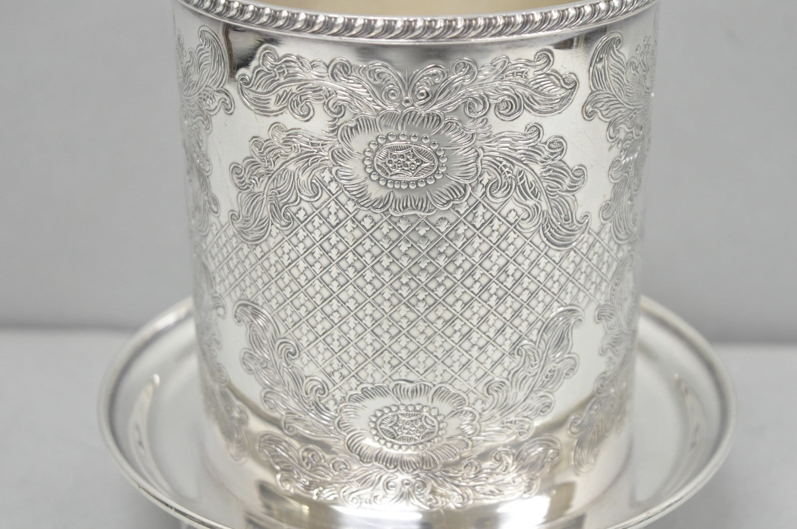 Vintage Viners of Sheffield English Regency Silver Plated Wine Bottle Coaster