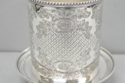 Vintage Viners of Sheffield English Regency Silver Plated Wine Bottle Coaster