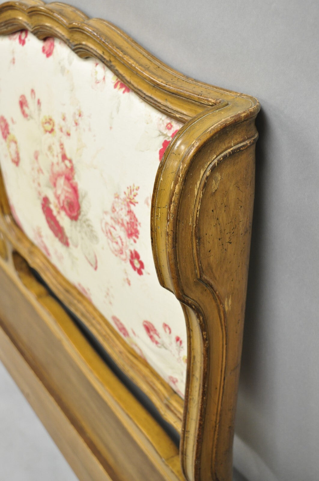French Country Provincial Hollywood Regency Pretzel Scroll King Sz Bed Headboard