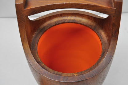 Vintage Mid Century Danish Modern Staved Teak Jens Quistgaard Ice Bucket  Dansk