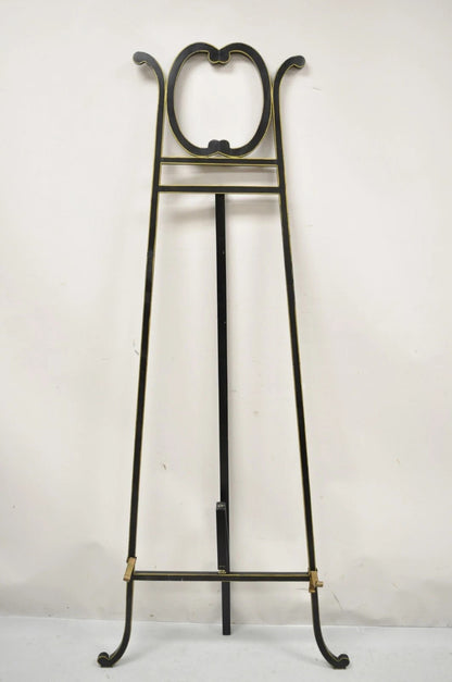 Vintage Victorian Aesthetic Movement Style Black Ebonized Art Painting Easel