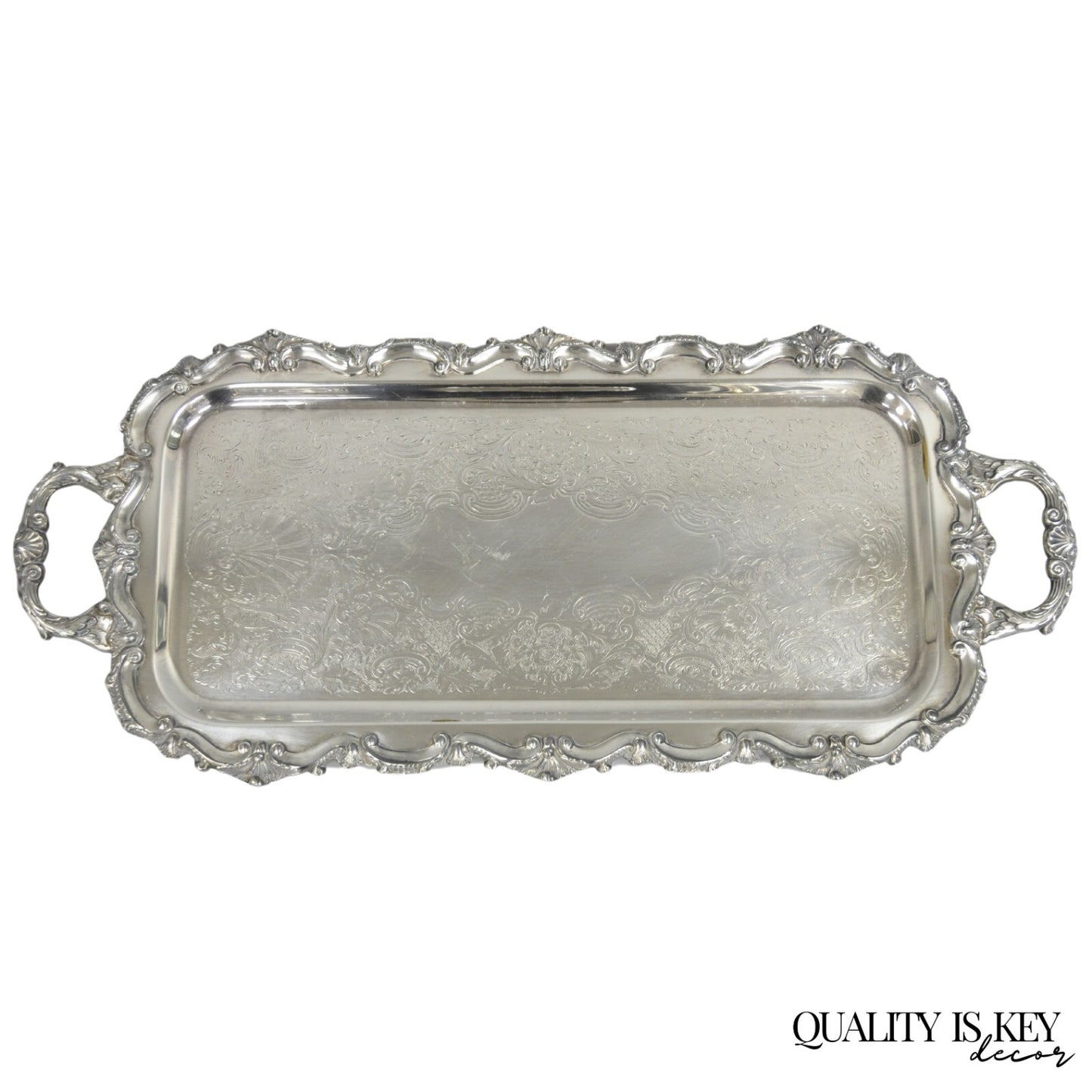 Bristol Silverplate by Poole 132 Silver Plated Narrow Serving Platter Dish Tray