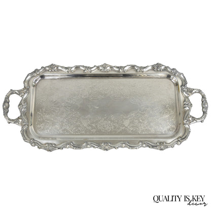 Bristol Silverplate by Poole 132 Silver Plated Narrow Serving Platter Dish Tray