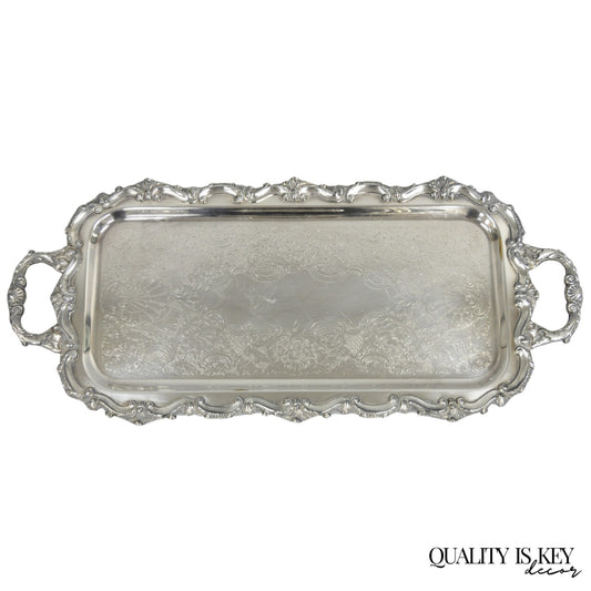 Bristol Silverplate by Poole 132 Silver Plated Narrow Serving Platter Dish Tray
