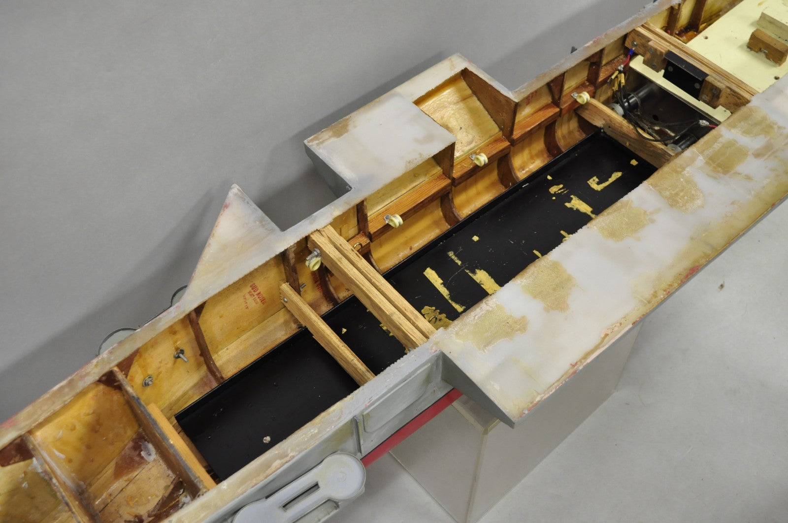 Vintage Large 84" USS Nimitz CVN-68 Aircraft Carrier Navy Military Model Ship 37