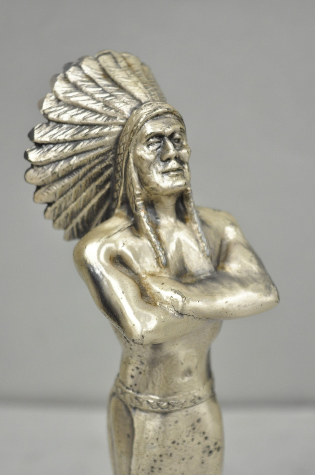 Vintage 1960s POPAI OMA Store Display Award Trophy Native American Chief Figure