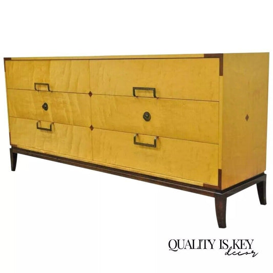 Tommi Parzinger for Parzinger Originals Maple & Mahogany Dresser Chest Credenza