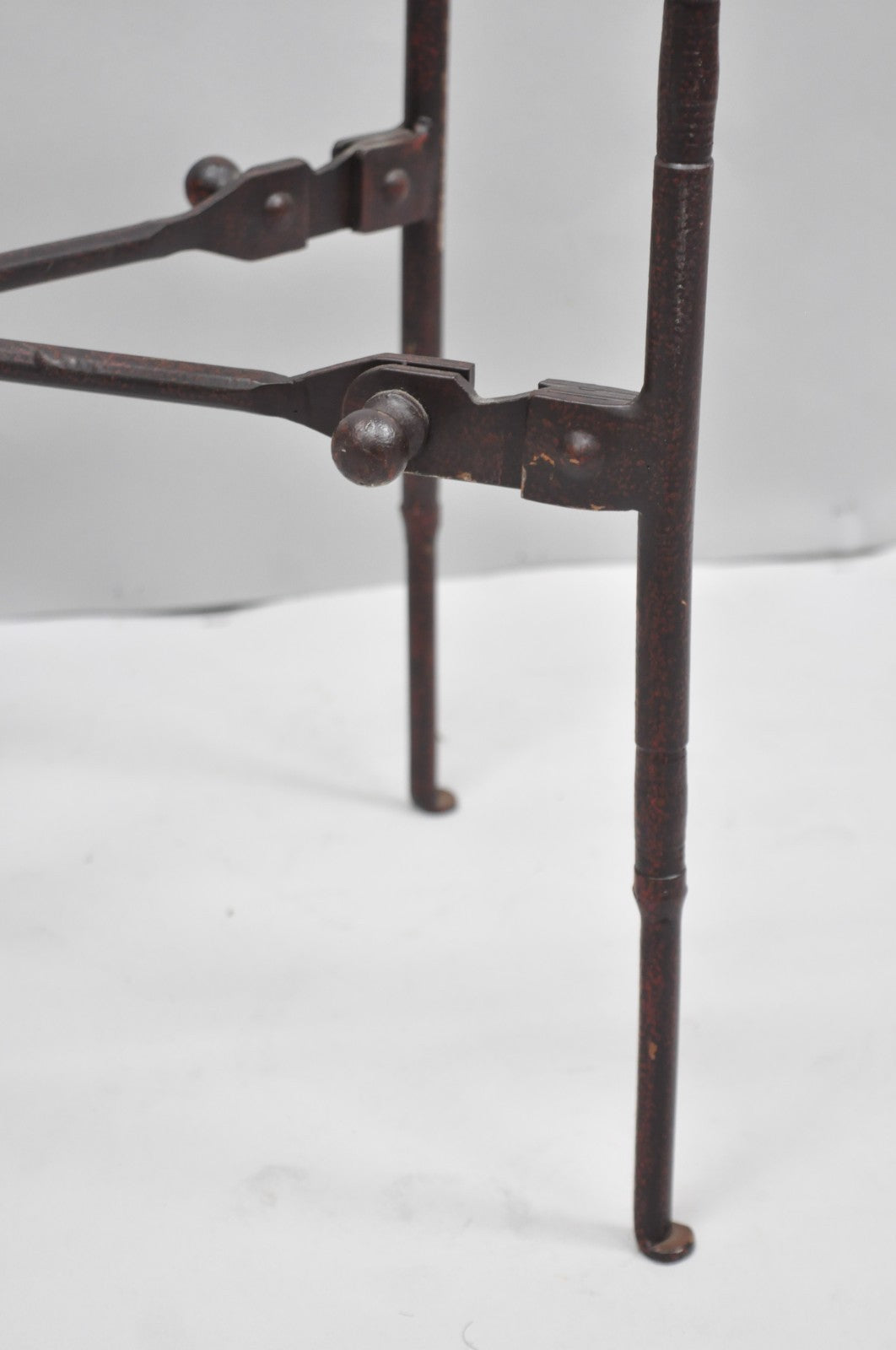 Industrial Modern Giacometti Style Wrought Iron Side Table by Pottery Barn