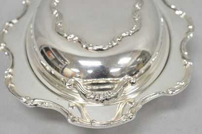 Vintage Victorian Style Silver Plated Covered Vegetable Serving Dish Platter