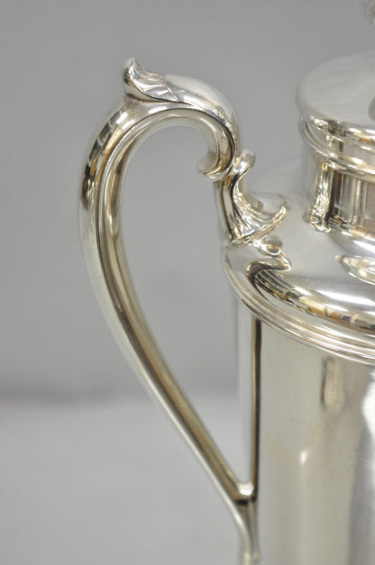 Vintage Art Deco Sheffield Silver Plated 332 USA Martini Cocktail Shaker Pitcher