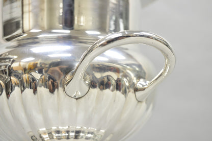 Vintage Leonard Silver Plated Ribbed Trophy Cup Urn Champagne Chiller Ice Bucket
