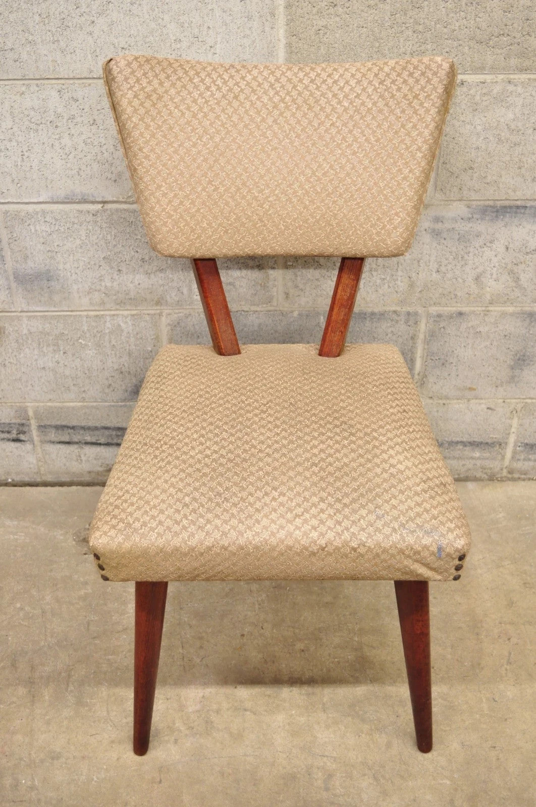 Vintage Mid Century Gilbert Rohde Jens Risom Style Mahogany Dining Chair (C)