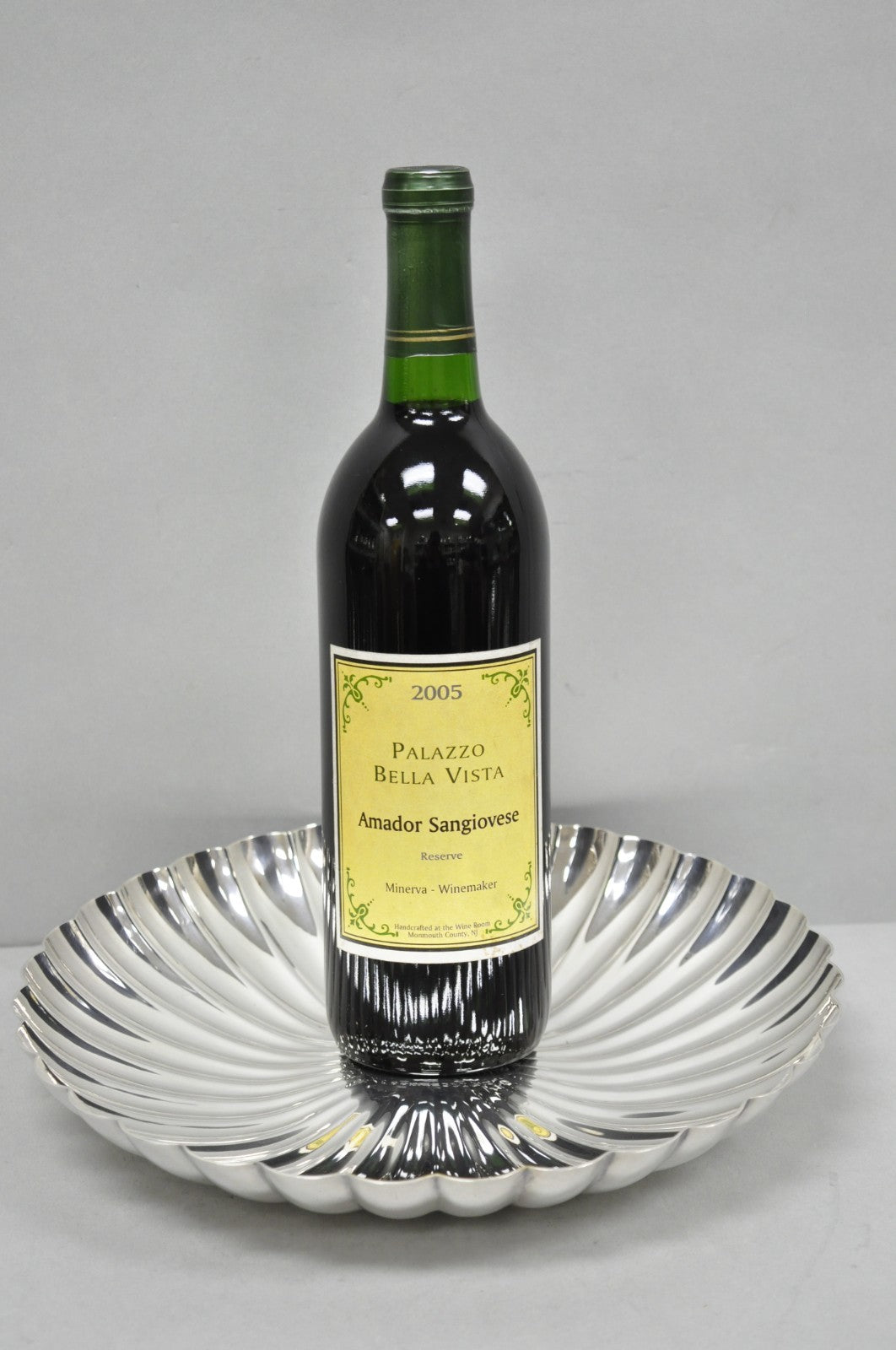 Antique Elkington English Regency 10.5" Round Scalloped Silver Plated Bowl Dish