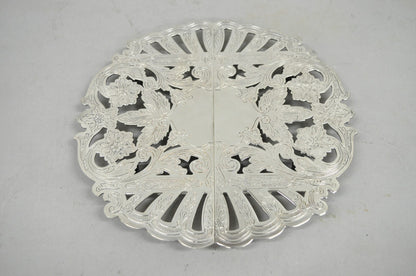 Vintage Wallace 7332 Victorian Style Silver Plated Expanding Pot Trivet (B)
