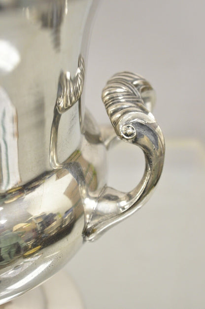 Engraved FB Rogers Regency Silver Plated Twin Handle Wine Chiller Ice Bucket