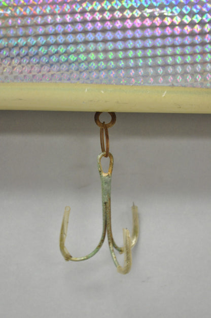 Vintage Wooden Giant Rapala 28” Fishing Lure Hanging Display w / Rainbow Decal