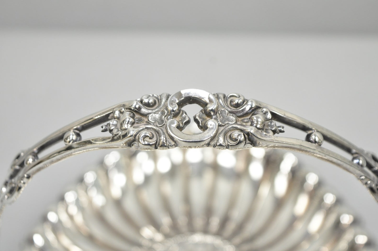 Antique Rogers & Bro Silver Plated Wedding Brides Basket w Reticulated Handle