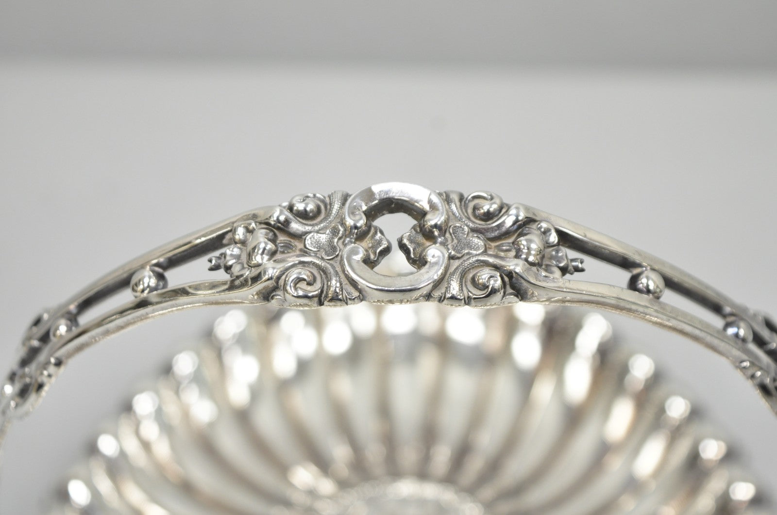 Antique Rogers & Bro Silver Plated Wedding Brides Basket w Reticulated Handle