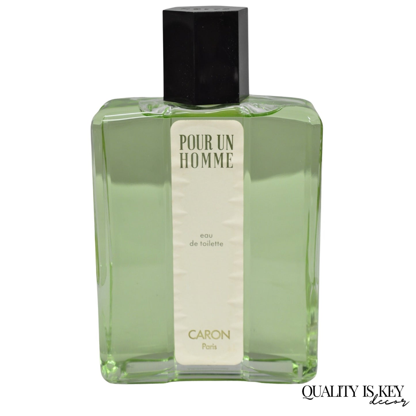Vintage Large 12" Glass Dummy Bottle Caron Paris Cologne Perfume Store Display