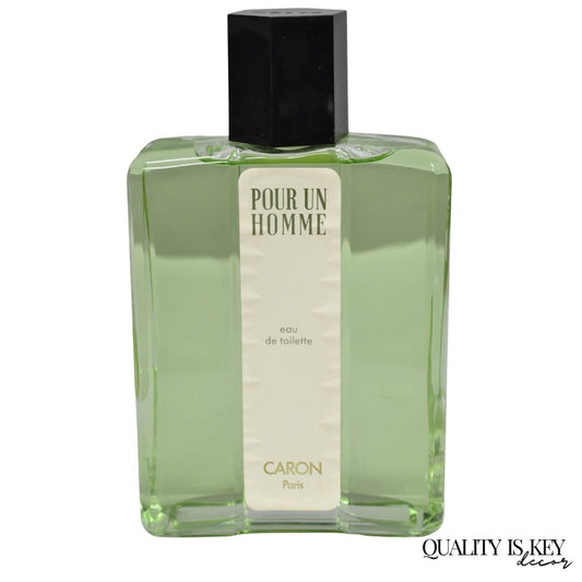 Vintage Large 12" Glass Dummy Bottle Caron Paris Cologne Perfume Store Display