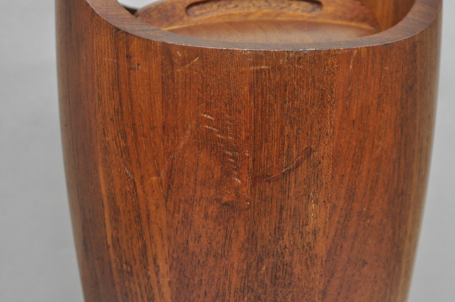 Vintage Mid Century Danish Modern Staved Teak Jens Quistgaard Ice Bucket  Dansk