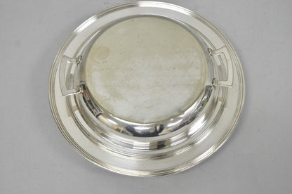 Vintage Victorian Silver Plated 10" Round Covered Vegetable Serving Dish