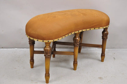 Antique Joerns Bros French Provincial Kidney Bean 6 Leg Vanity Bench Stool