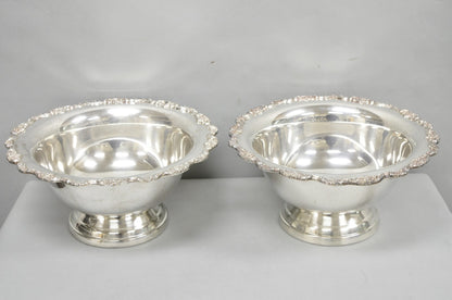 Towle Victorian Silver Plated Punchbowl Champagne Chiller Ice Bucket - a Pair