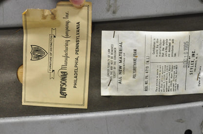 Vintage Lawsonia Stylex Mid Century Modern Blue Chrome Lounge Chairs - a Pair