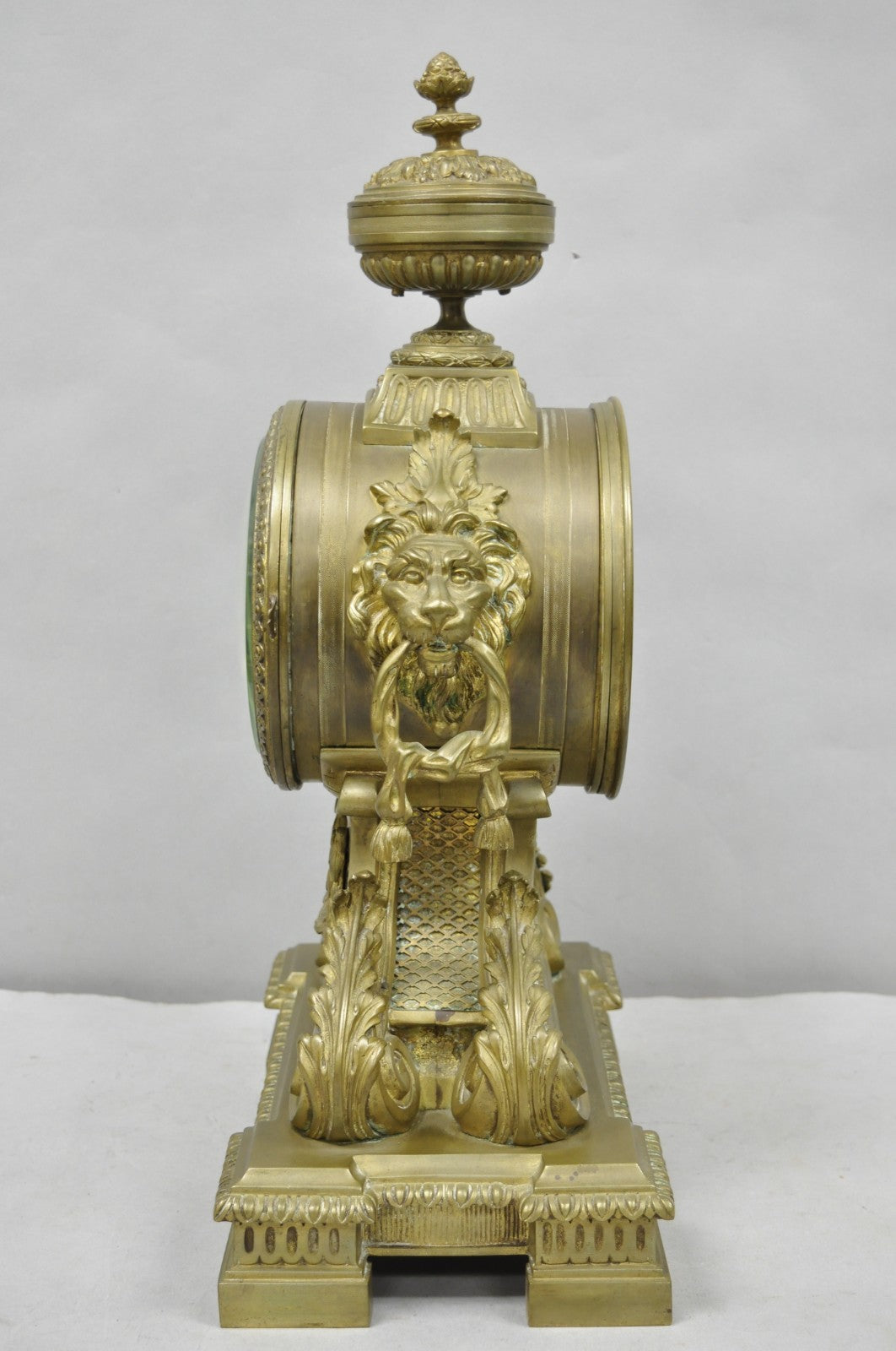 Antique G. Philippe for Palais Royal French Louis XV Style Bronze Figural Clock