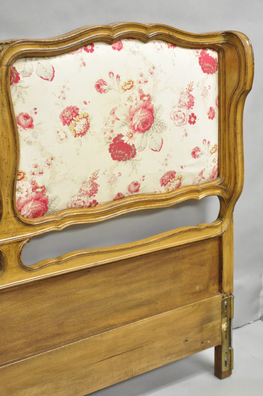 French Country Provincial Hollywood Regency Pretzel Scroll King Sz Bed Headboard