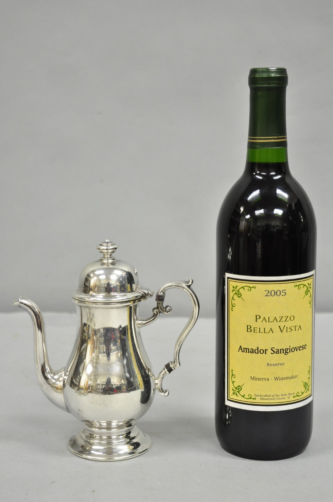 Vintage English Sheffield Victorian Silver Plated Small Coffee Creamer Pot