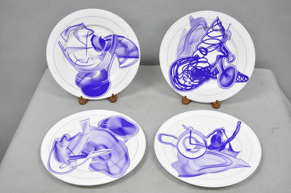 Frank Stella David Mirvish Designs Vortex Engravings 5-8 Indigo Plate - Set of 4