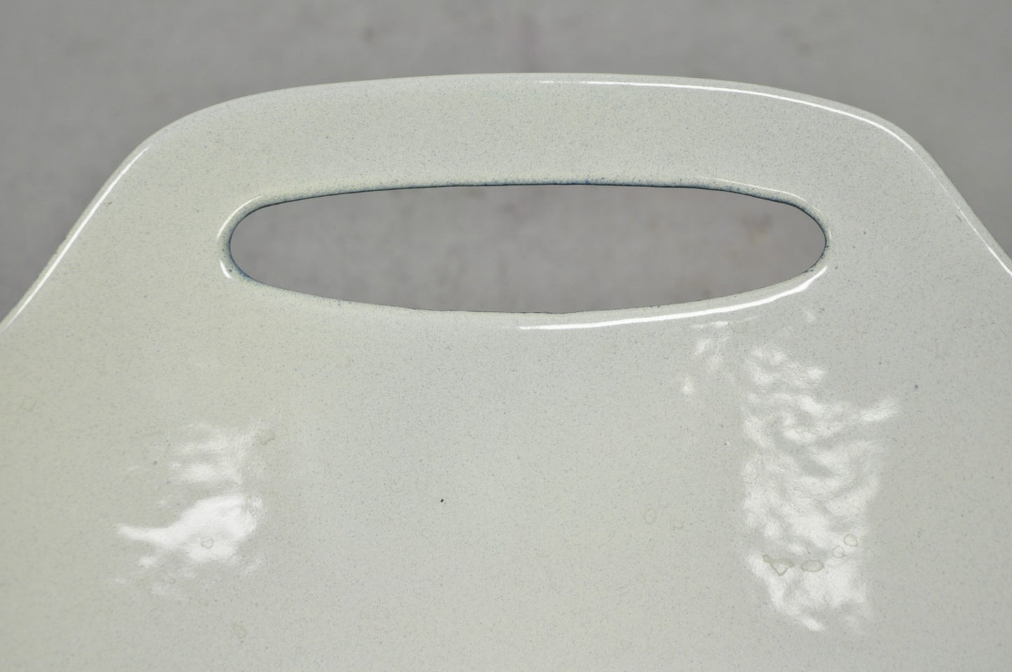 Vintage Michael Lax Copco Denmark Modern Blue Enamel Cast Iron Paella Dish Pan