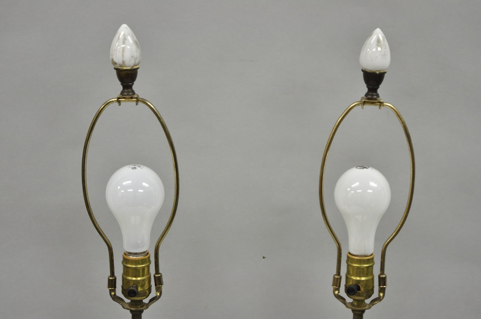 Victorian German Porcelain Ginger Jar Vase Meissen attr. French Table Lamp Pair