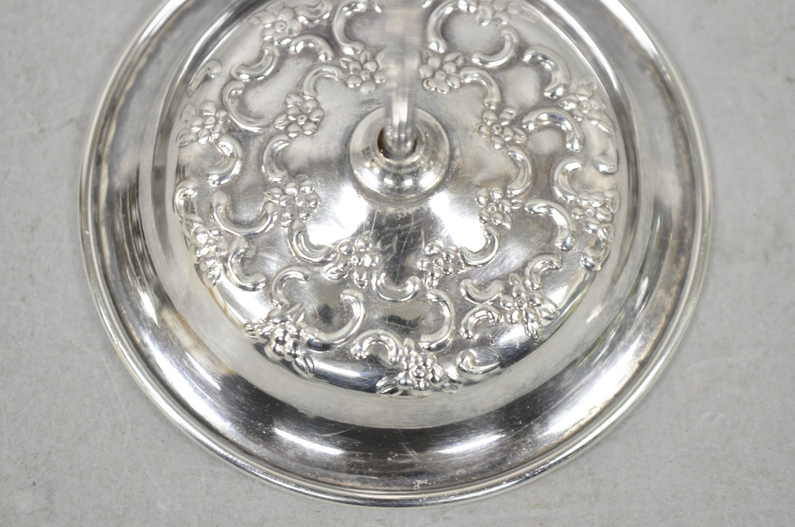 Vintage Victorian Style Silver Plated Restaurant Receipt Metal Spike by Stieff