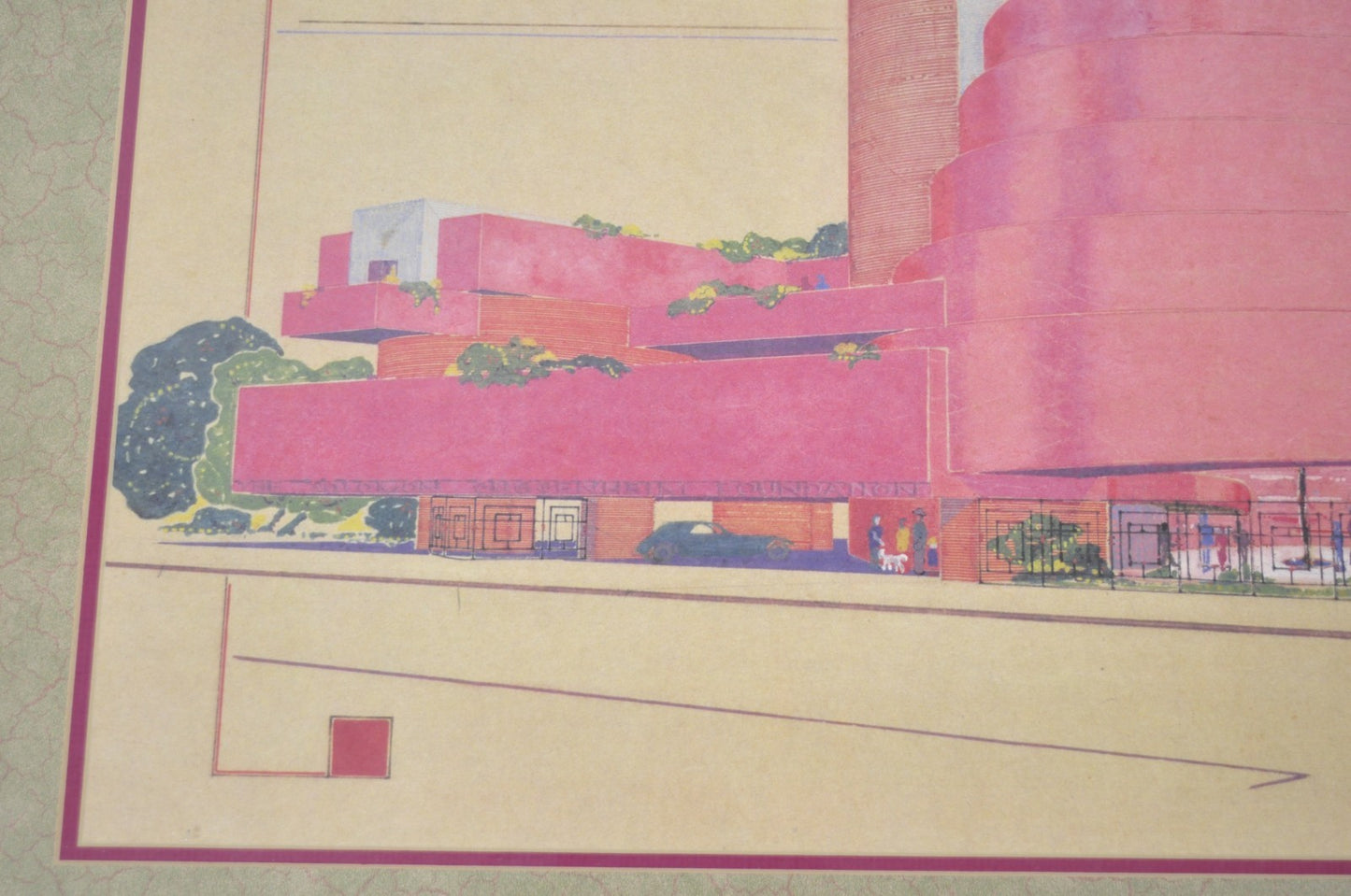 Frank Lloyd Wright Guggenheim Museum Sketch 1991 Denver Art Museum Poster Print