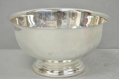 Vintage Mid Century Modern Towle Silver Plated 8.5" Round Footed Serving Bowl