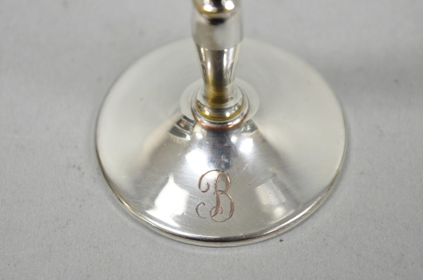Vintage Charles S Beller Silver Plated Cigarette Holder Picture Frame w "B" Mono