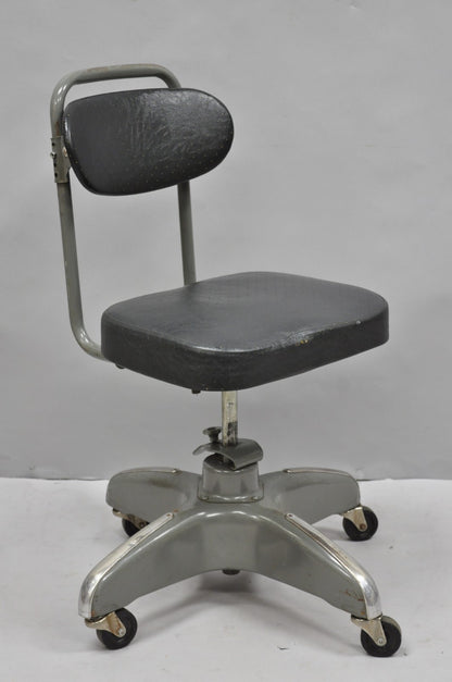Vintage Hamilton Cosco Propeller Base Tanker Style Adjustable Office Desk Chair