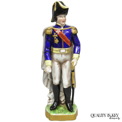 Vintage Capodimonte Italian Porcelain Napoleonic General Figurine Statue 7282- A