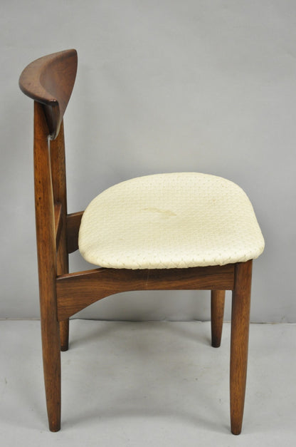 Vintage Lane Perception Mid Century Modern Walnut Dining Side Chair
