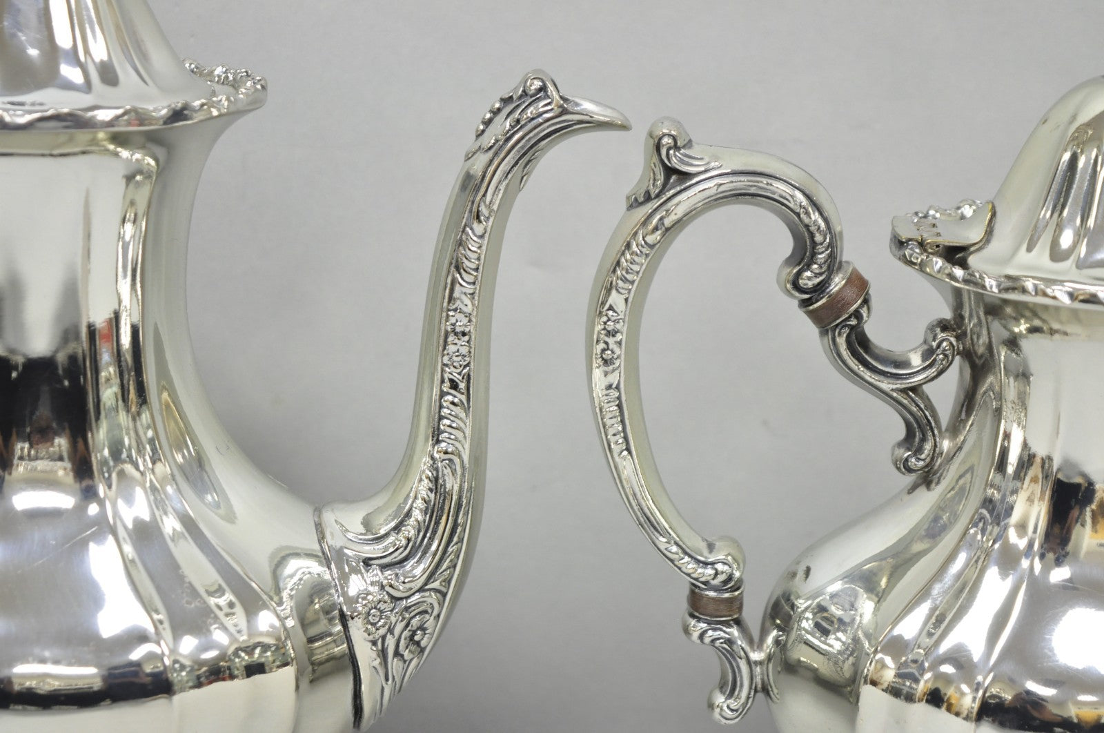 Vintage Towle Grand Duchess Victorian Silver Plated Tea Service Set - 4 Pcs