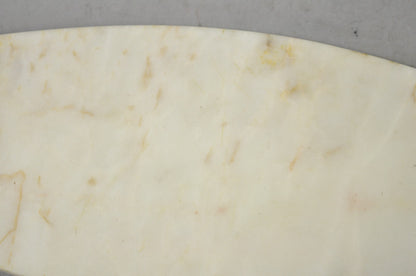 Vintage Mid Century Modern Fish Marble Metal Cutting Board Sushi Serving Platter