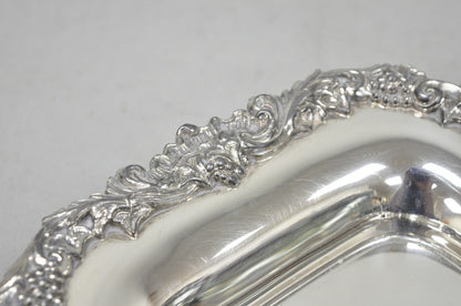 Vintage Sheffield Silver Co Victorian Silver Plated Footed Trinket Serving Dish