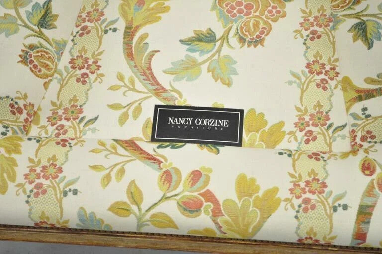 Nancy Corzine French Country Provincial Louis XV Bergere Lounge Chair & Ottoman